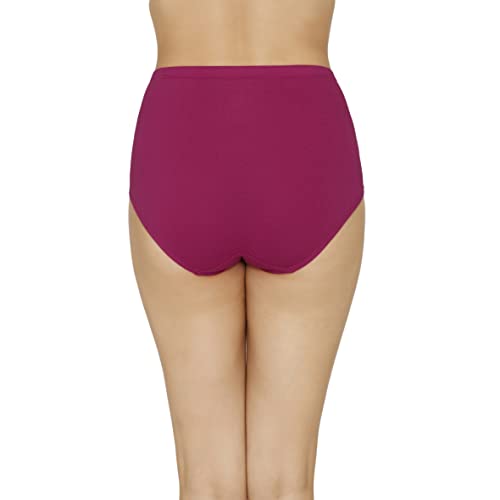 Image of Amante Solid High Rise Full Coverage Full Brief Panties (Pack of 3)