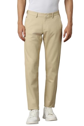 Image of Allen Solly Men Mid Rise Regular Fit Casual Pants