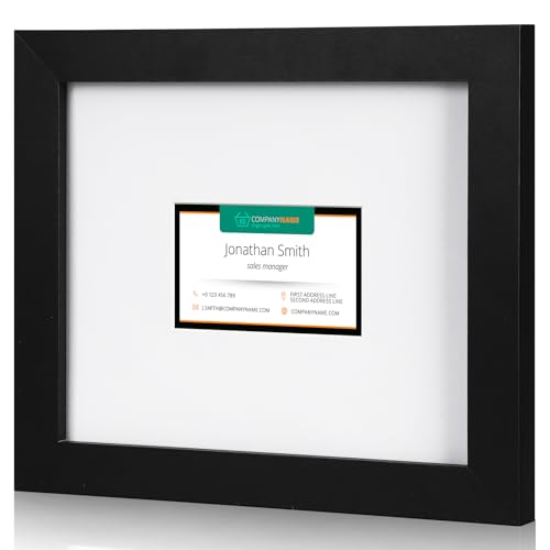 Fiwochic Business Card Display Frame Black Picture...