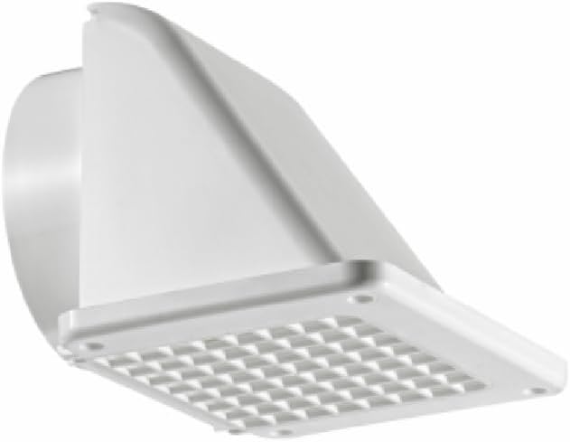 Lambro 144W 4 in. Recessed Soffit Exhaust Vent, White Plastic - Quantity 4