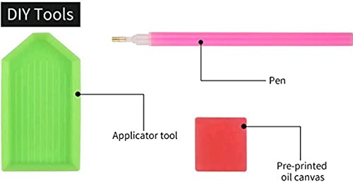 F-CANLAN Round Full Drill Diamond Painting Kit, 5D DIY Virgin Mary God Paint with Diamonds Virgin Mary Diamond Art Painting by Numbers God Diamond Painting with Gem for Room Decor (12X16 inches)