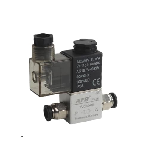 Électrovanne pneumatique 2V025-08 DC12V pour automatisation de circuit d'air - 2