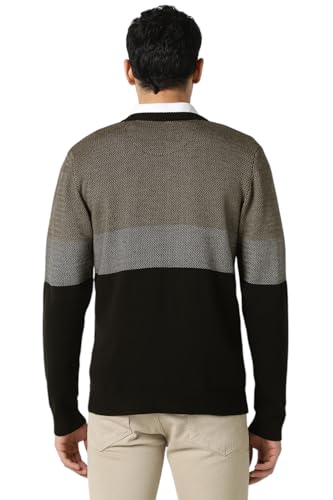 Image of Van Heusen Men's Luxury Sports Regular Fit Full Sleeve Crew Neck Sweater | Sophisticated Flair | Super Premium Fabric