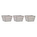 Produktbild AmazonBasics Pflanztopf für die Wandaufhängung, quadratisch, Grau / Kupferfarben, 3 Stück