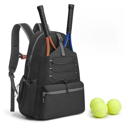 Mochila de tenis con compartimento para calzado que optimiza el espacio para 4 raquetas