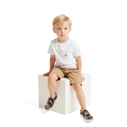 Image of K KomForme Boys & Girls Slip on Shoes, Toddler Canvas Walking Shoes | Lightweight, Comfortable