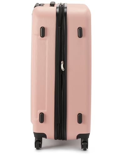 Calvin Klein Women's Hard Side Upright Luggage Spinner Light Weight Suitcase, Mellow Rose, Large3