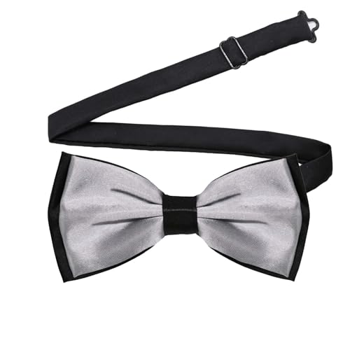 Image of LJBFNN Bow Ties for Men Pre Tied Mens Bow Tie, Adjustable Bowties Men Black and White Bow Tie for Wedding /Party /Casual