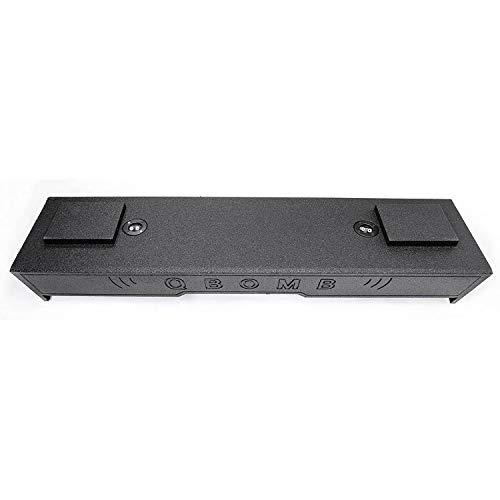 QPower QBGMC12 2007 HT QBomb Under Seat 12 Inch Subwoofer Enclosure Speaker Box with 5.5 Inch Mount for 2007 to 2013 GMC & Chevy Extended Cab Trucks