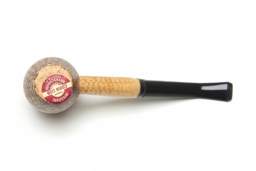 Missouri Meerschaum - Country Gentleman Corn Cob Tobacco Pipe - Bent Bit #TOP3