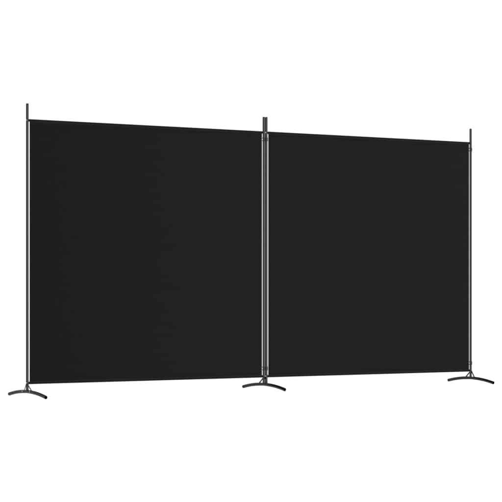 Vidaxl (Black, 348 X 180 Cm) Room Divider Wall Partition Screen Panel Room Separator Privacy Screen