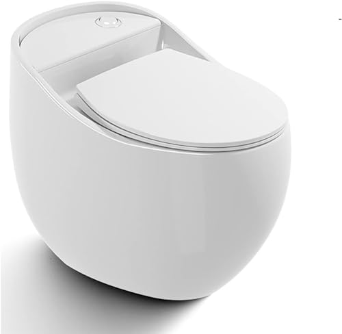 Inodoro Smart One-Piece con Bidé de Cerámica Silencioso y Moderno para Baño de Casa u Hotel, E-665x465x555mm