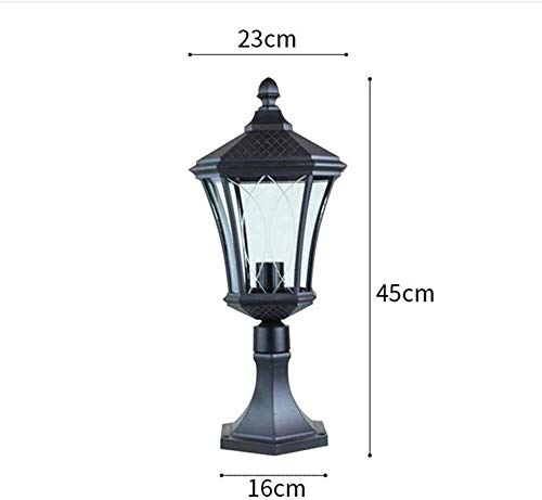Lampe pilier extérieur E27 bronze luminaire étanche