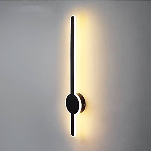 ZTWLEED 12W Applique da Parete Interno,60CM Applique LED da Parete Interno,Applique da Parete Design Tre Colori 3000K-6000K-4000K Regolabile,Lampada da Parete Bianco,220V Applique Camera da Letto