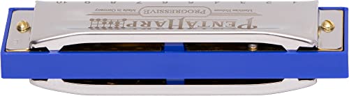 Hohner Accordions Hohner Harmonica Pentaharp Harmonica, Key of C Minor, Stainless steel (M21BX-CM) - Les Beatles, Paul McCartney, John Lennon, RIngo Starr, George Harrison Hohner Accordions Hohner Harmonica Pentaharp Harmonica, Key of C Minor, Stainless steel (M21BX-CM) – Image 4