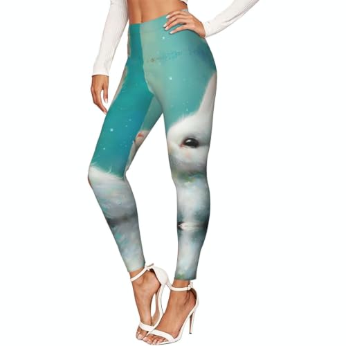 Leggings de compresión para mujer mallas suaves impresas pantalones elásticos