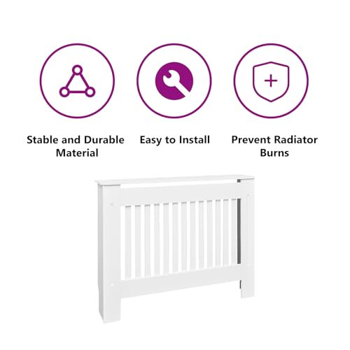 image for vidaXL Radiator Cover Cabinet, Decorative Heater Protector for Home, C
