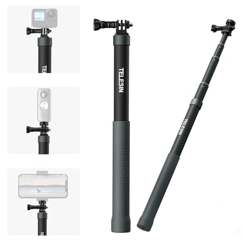AFAITH �g���� ���B��_ 1.2m (3.9�t�B�[�g) �J�[�{���t�@�C�o�[�C���r�W�u���Z���t�B�[�|�[�� 1/4�C���`�l�W�t�� Insta360 X5 X4 Ace Pro GoPro 13-5 DJI Action 6 5 Pro 4 Pocket 