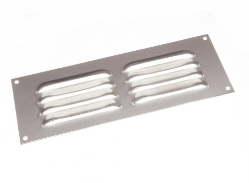 Grille ventilation acier inoxydable Louvre contre humidité cave et salle de bain