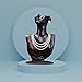 Papinimo Black Resin Jewelry Mannequin Bust Necklace Display Earring Pendant Chain Display Stand Model Holder for Shows Selling Home Decor