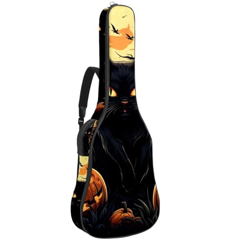 Housse de guitare basse motif chat d'Halloween, le cadeau idéal pour musicien passionné