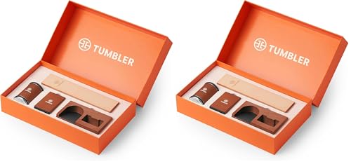 Image of Tumbler Rolling Knife Sharpener Starter Set - Knife Sharpening Made Easy - Complete Gift Set (Pack of 2)