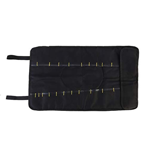 Preisvergleich Produktbild PIXNOR Rolltasche Werkzeugrolltasche Werkzeugtasche Zange Schraubenzieher Schraubenschlüssel Tasche (Schwarz)