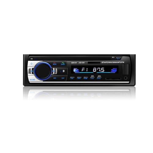 Radio para coche Bluetooth manos libres, radio para coche estéreo para coche estéreo de un solo DIN Bluetooth 1 DIN Radio para coche compatible con radio FM, llamadas Bluetooth, control mediante aplic