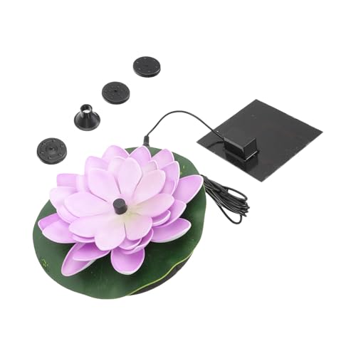Sosoport Fontaine Solaire De Jardin Nénuphar Flottante pour Bassin Extérieur Pompe Solaire Abs pour Décoration De Bassin Jardin Et Patio