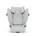 CYBEX Gold Kinder-Autositz Solution G2 Comfort, Ab ca. 3 bis 12 Jahre (100 - 150 cm), Max. 50 kg, Für Autos mit und ohne ISOFIX, Fog Grey (Grau)