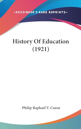 History Of Education (1921)