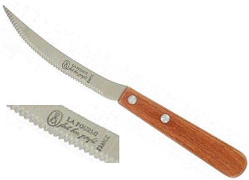 La Fourmi Couteau A Tomate CRANTE Manche Olivier 19 CM INOX Made in France