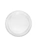 Amscan Big Party Pack 50 Count Plastic Dessert Plates, 7-Inch, Clear