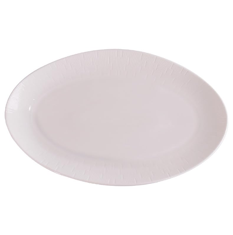Teller Haushalt Gedämpfte Fisch Platte Keramik Reine Weiß Gegrillte Gemüse Oval Geschirr(L)