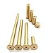 10pcs/9pcs Golden Copper Brass Nails Plug Weights for .335 and .355 .370 Tip End Steel Club Shafts Fit Iron Wood