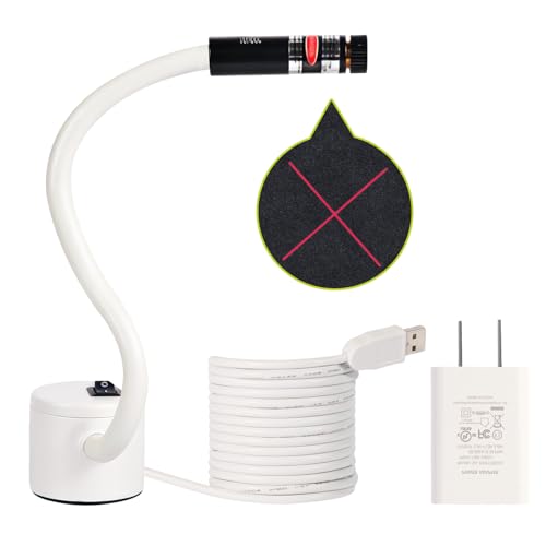 Magnetic Positioning Quilting Light with Crosshair Guide Adjustable Red Laser Guide Soft Brightness for Straight Stitching Precision Sewing & Quilting Secure Magnetic Attachment for Sewing Machines