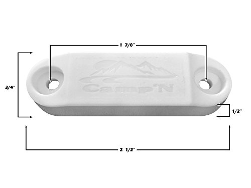 #1 Selling/Rated - Magnetic Baggage Door Catch - Holder - Clip - Latch For Rv, Trailer, Camper, Motor Home, Cargo Trailer, Boat Compartments - Replaces Plastic Spring Clips (White 1-Pair) #TOP5