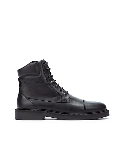 Bottines en cuir Royston Martinelli homme noir chaussures montantes habillées