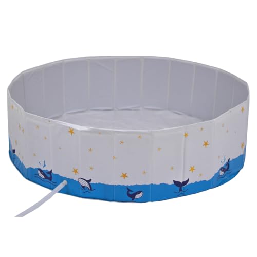 Image of Foldable Pool, Non-Inflatable Swimming Pool for Kids, Adults and Pets,Large Foldable Pool with Equipped with Sturdy Metal Brackets, Suitable for Outdoor Backyard Gardens(120 * 45 cm)