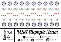 USA Olympics - Waterslide Nail Decals - 50pc