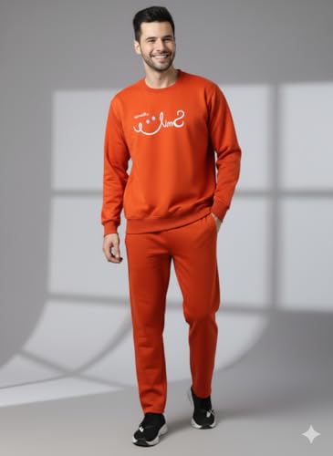 Image of Mack Jonney Graphic Print Track Suit for men | Co-ord Set | Warm Fleece Tracksuit Set | Full Sleeve Sweatshirt