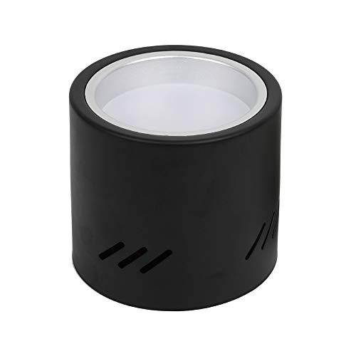 Mural spot noir plafonnier cylindrique LED pour chambre et showroom