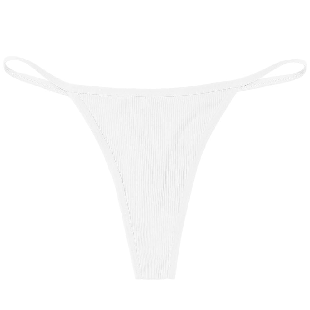 Dvbfufv Womens Thongs Sexy Panties Cotton Briefs Female Thin G-String Underwear Women Soft Breathable Solid Lingerie