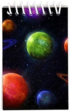 48 Outer Space Galaxy Mini Notepads Astronaut Moon Rocket Ship Theme Memo Spiral Notebooks for Kids Boys Girls Solar System Planet Birthday Party Prizes & Teacher School Classroom Reward