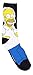 The Simpsons Homer Simpson Men's Casual Crew Socks, 2-Pack, 6-12
