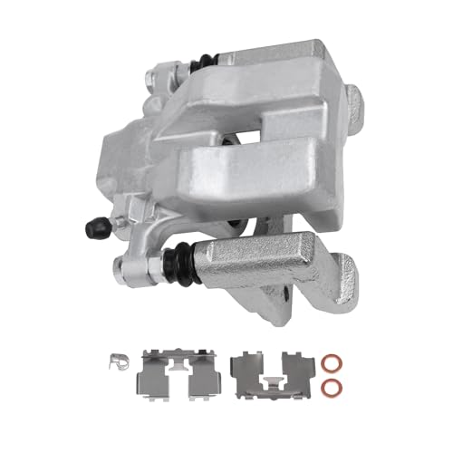 Image of Detroit Axle - Rear Left Brake Caliper for Toyota 2008-2011 Avalon 2007-2011 Camry Lexus 2007-2012 ES350, Driver Side Disc Brake Caliper w /Bracket 2009 2010 Replacement