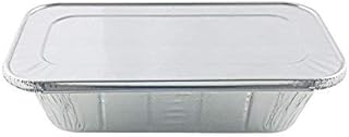 Handi-Foil of America Hfa 1/3 Third-Size Deep Aluminum Foil Steam / 5 lb Loaf Pan w/Foil Lids (Pack of 50 Sets)