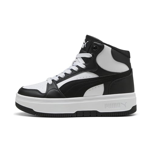 PUMA Rebound Femme Mid Sneaker White White-Black - Image 4