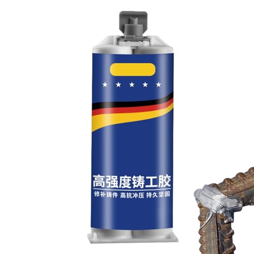 Stucco liquido per metalli – Pasta gel riparatrice (a+b), colla adesiva in ghisa per colla per saldatura a freddo resistente al calore con ugello preciso, colla A