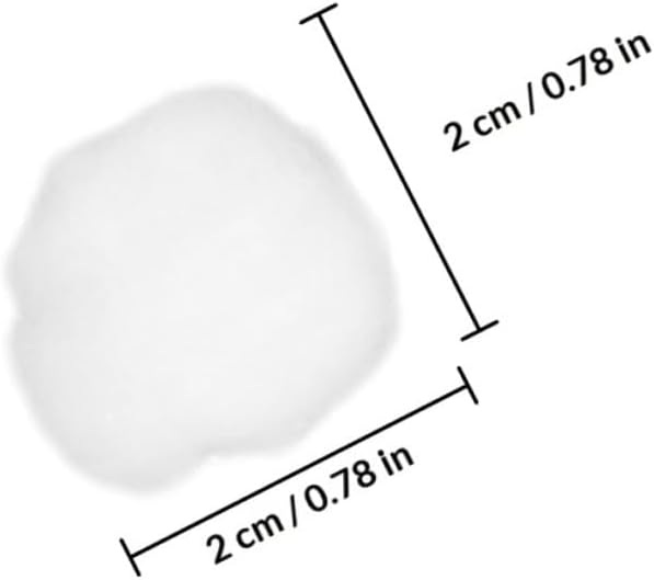 Ciieeo Nail Cotton Balls for Gel Polish Remover 3 Packs Small Absorbent Cotton Pads for Nail Polish Cleaning and Makeup Removal Portable for Home and Salon Use
